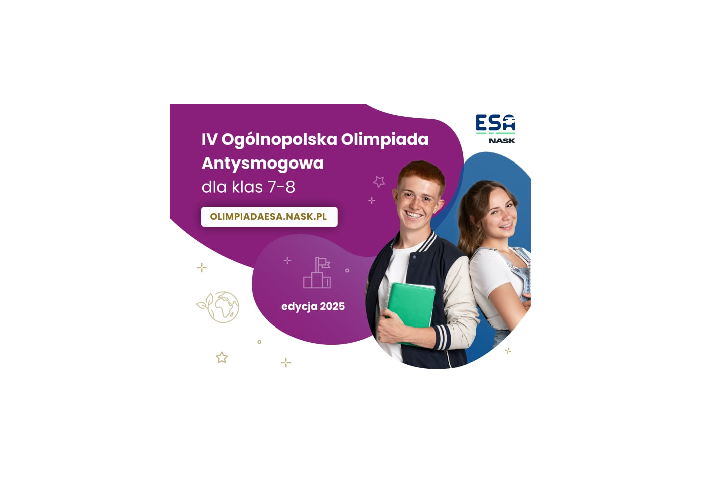Plakat Ogólnopolskiej Olimpiady Antysmokowej