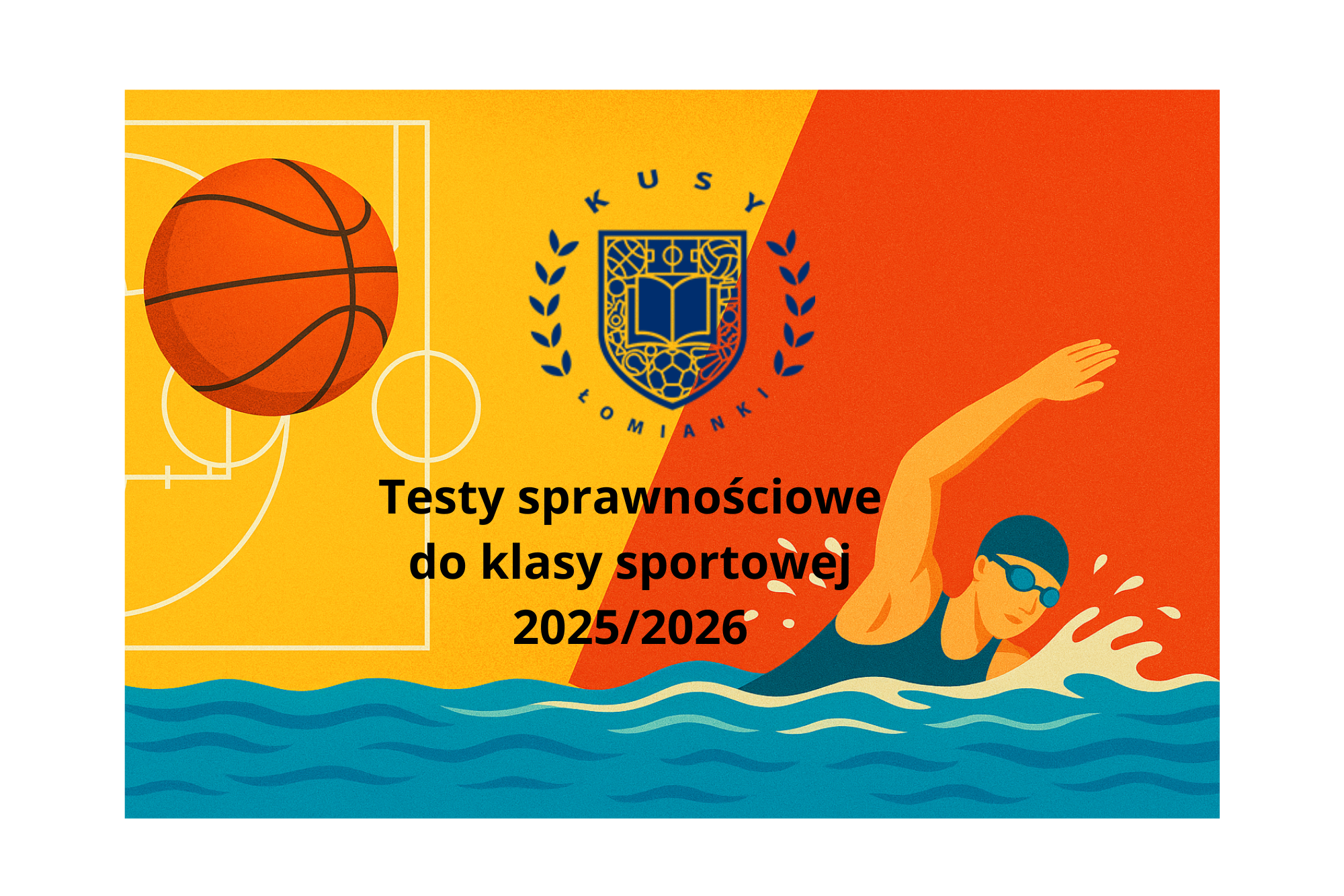 Testy sprawnościowe do klas sportowych - plakat