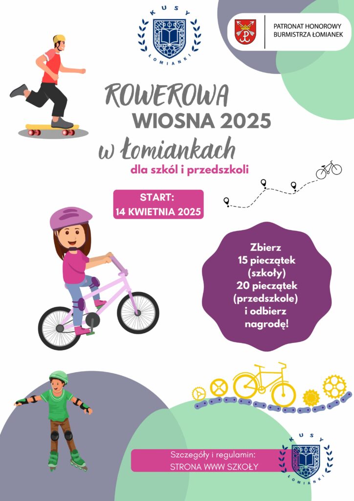 Plakat Rowerowa wiosna 2025