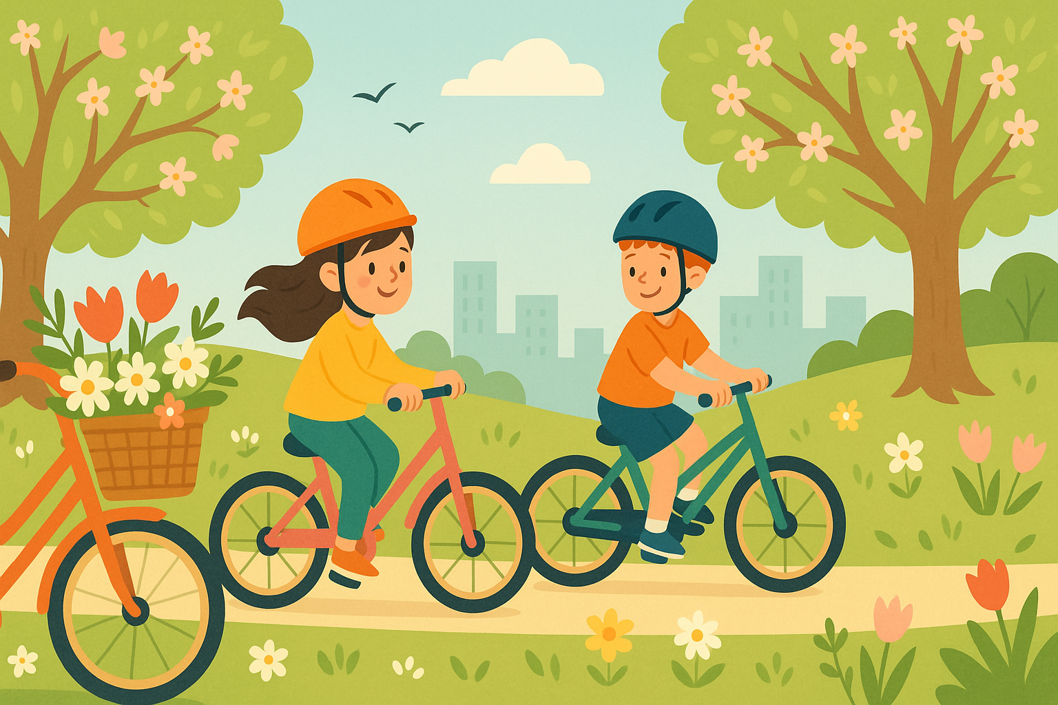 Podsumowanie akcji  „Rowerowa Wiosna 2025"  Grafika