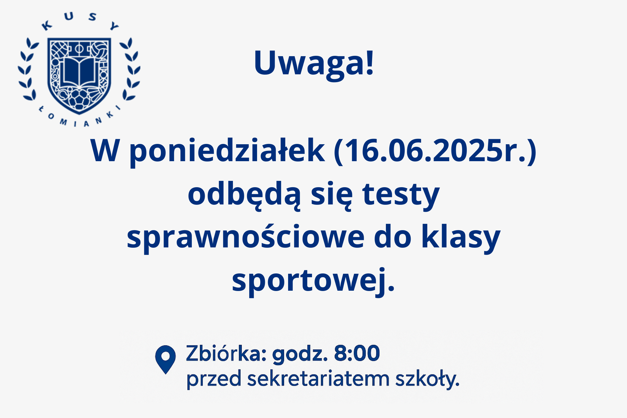 Testy sprawnościowe do klasy sportowej