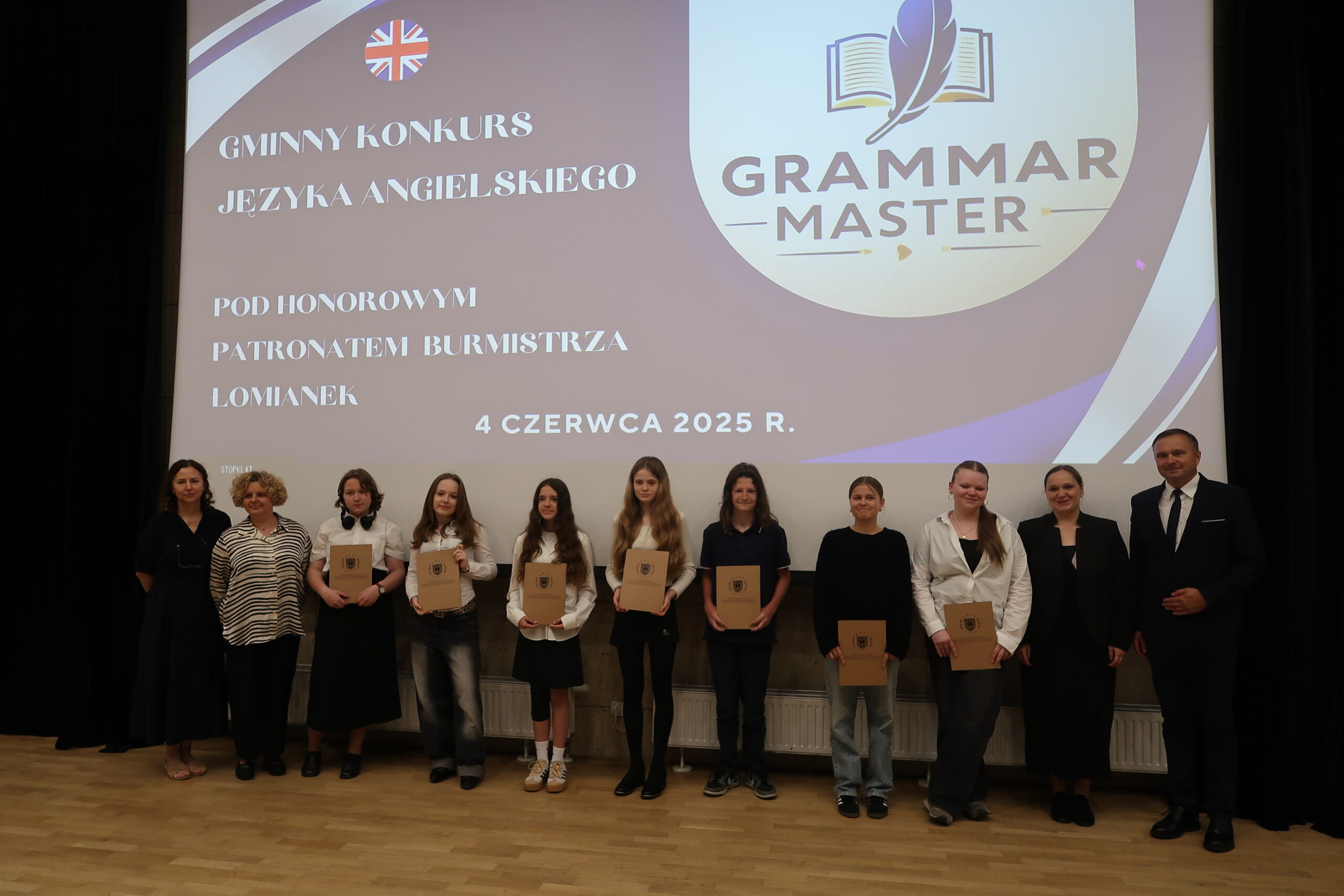 Gala Rozdania Nagród Gminnego Konkursu Języka Angielskiego Grammar Master