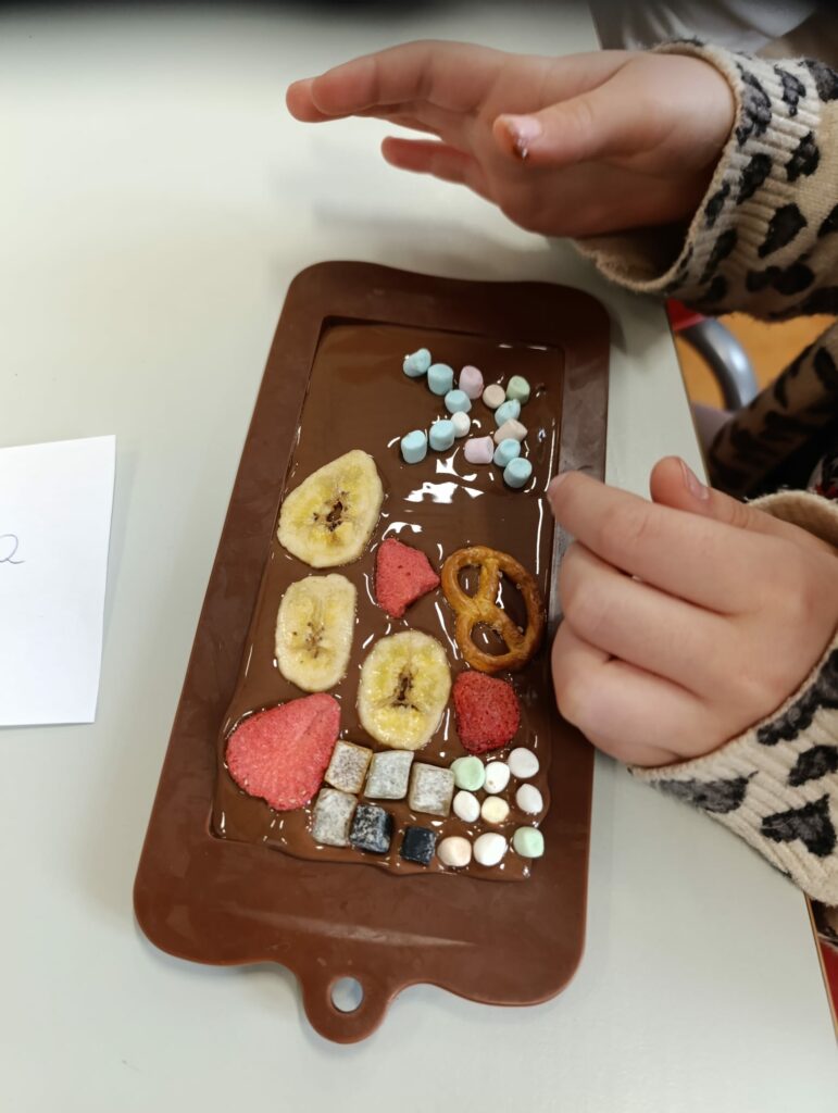 Warsztaty czekoladowe w klasach 1c, 3c i 3d