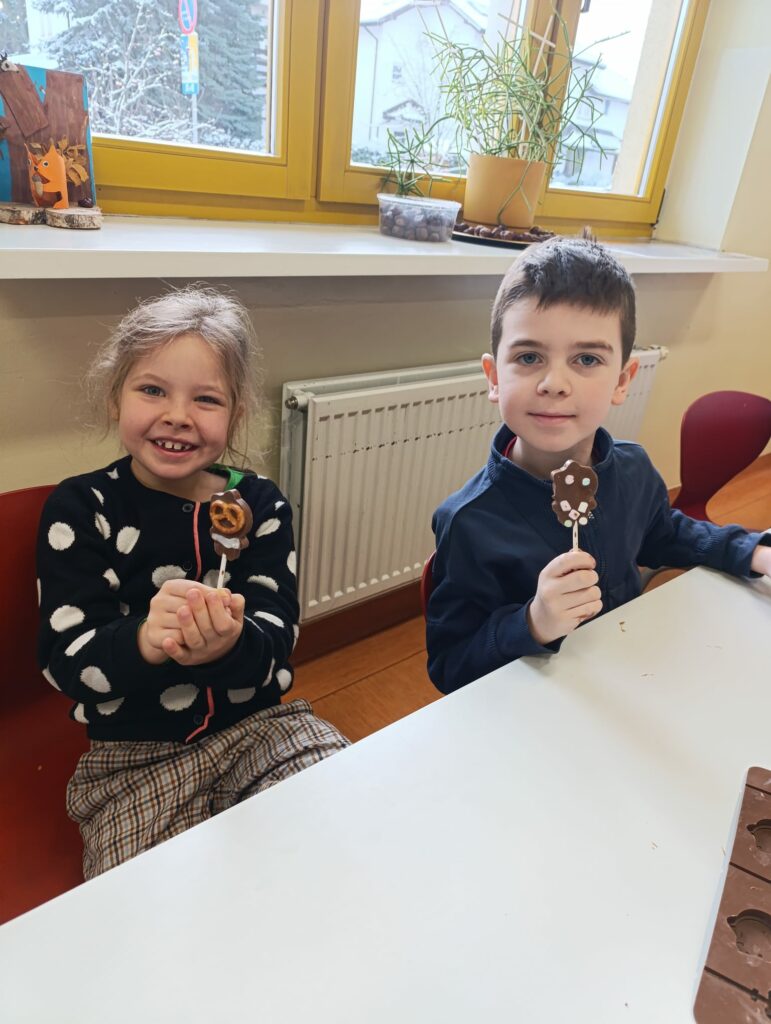 Warsztaty czekoladowe w klasach 1c, 3c i 3d