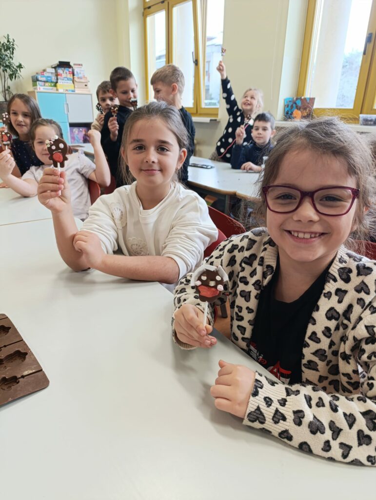 Warsztaty czekoladowe w klasach 1c, 3c i 3d