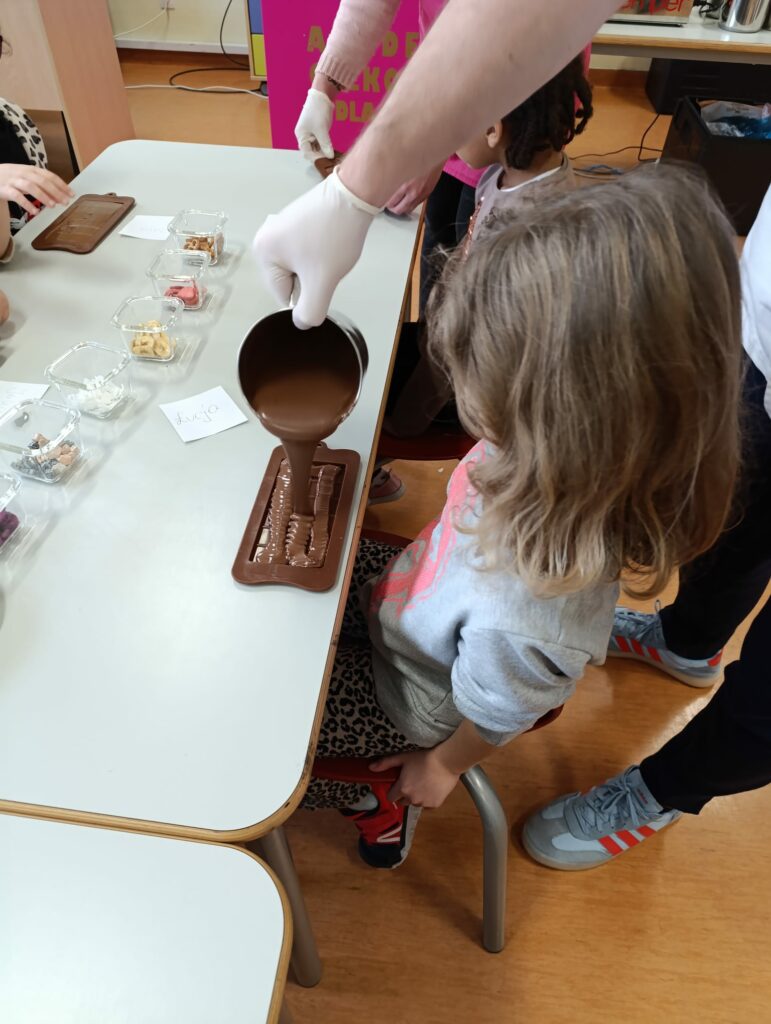 Warsztaty czekoladowe w klasach 1c, 3c i 3d
