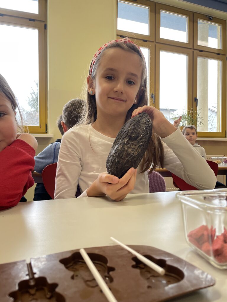 Warsztaty czekoladowe w klasach 1c, 3c i 3d