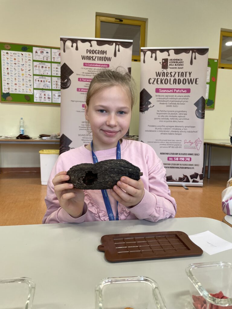 Warsztaty czekoladowe w klasach 1c, 3c i 3d