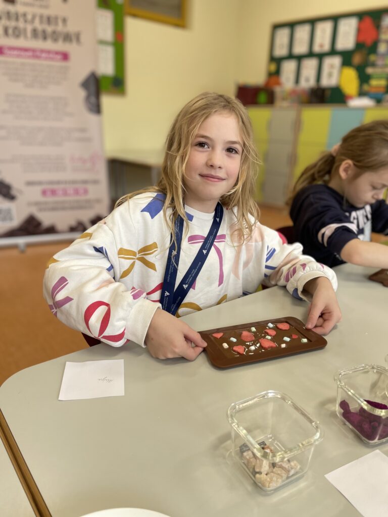 Warsztaty czekoladowe w klasach 1c, 3c i 3d