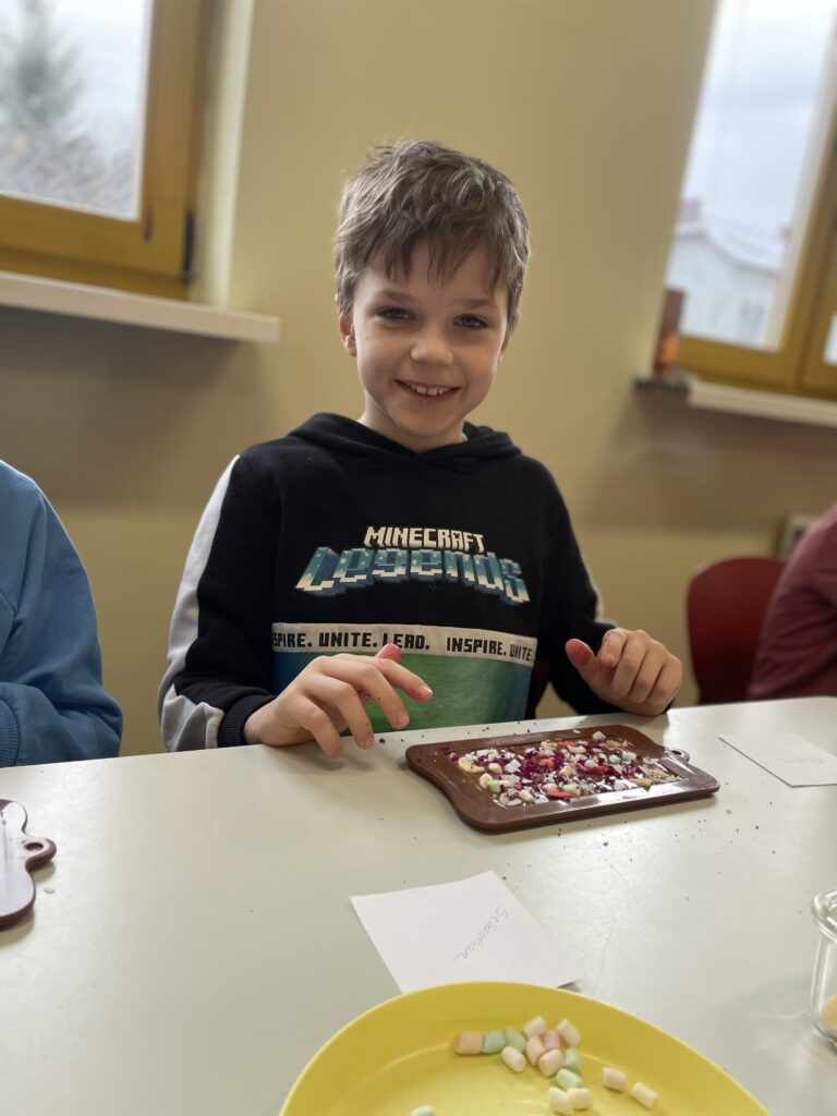 Warsztaty czekoladowe w klasach 1c, 3c i 3d