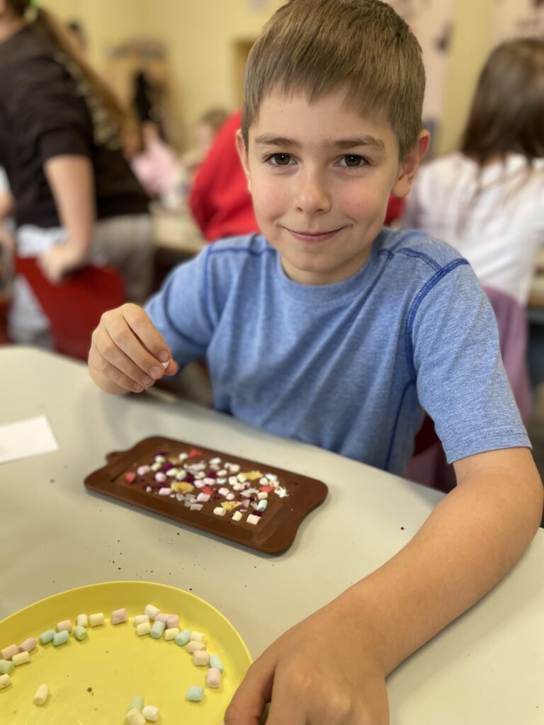 Warsztaty czekoladowe w klasach 1c, 3c i 3d