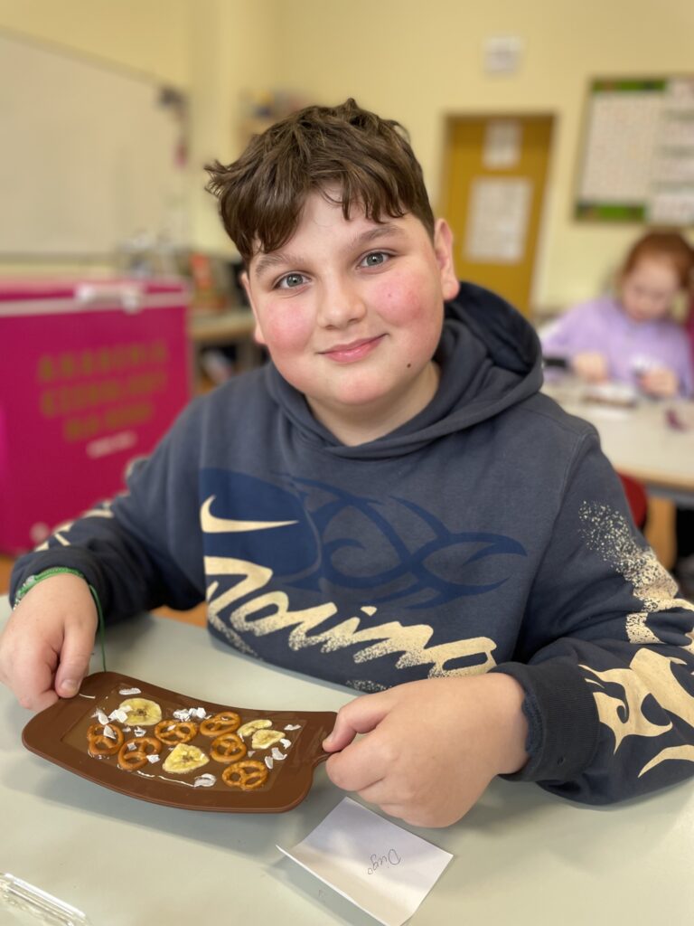 Warsztaty czekoladowe w klasach 1c, 3c i 3d