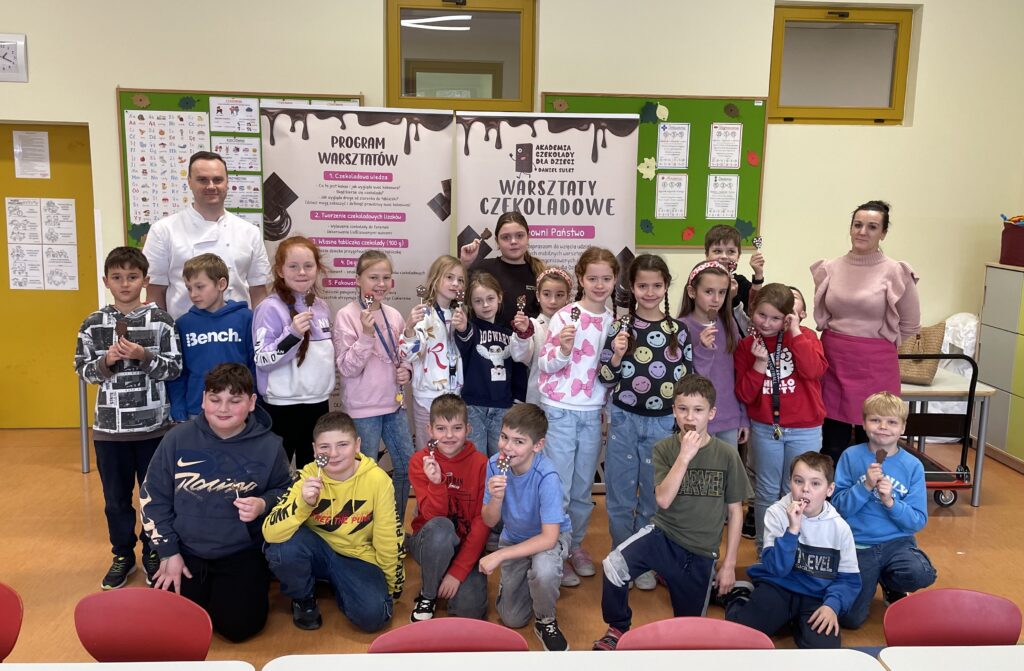 Warsztaty czekoladowe w klasach 1c, 3c i 3d