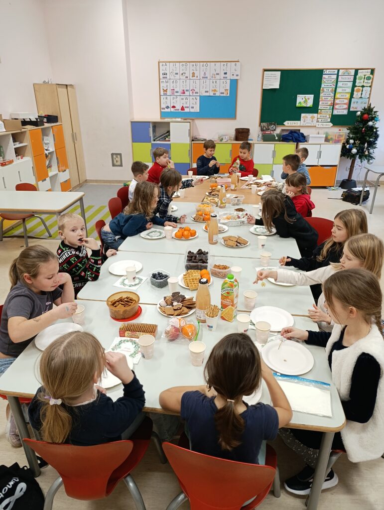 Spotkania wigilijne w klasach 1–3