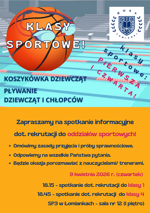 Spotkanie informacyjne – klasy sportowe