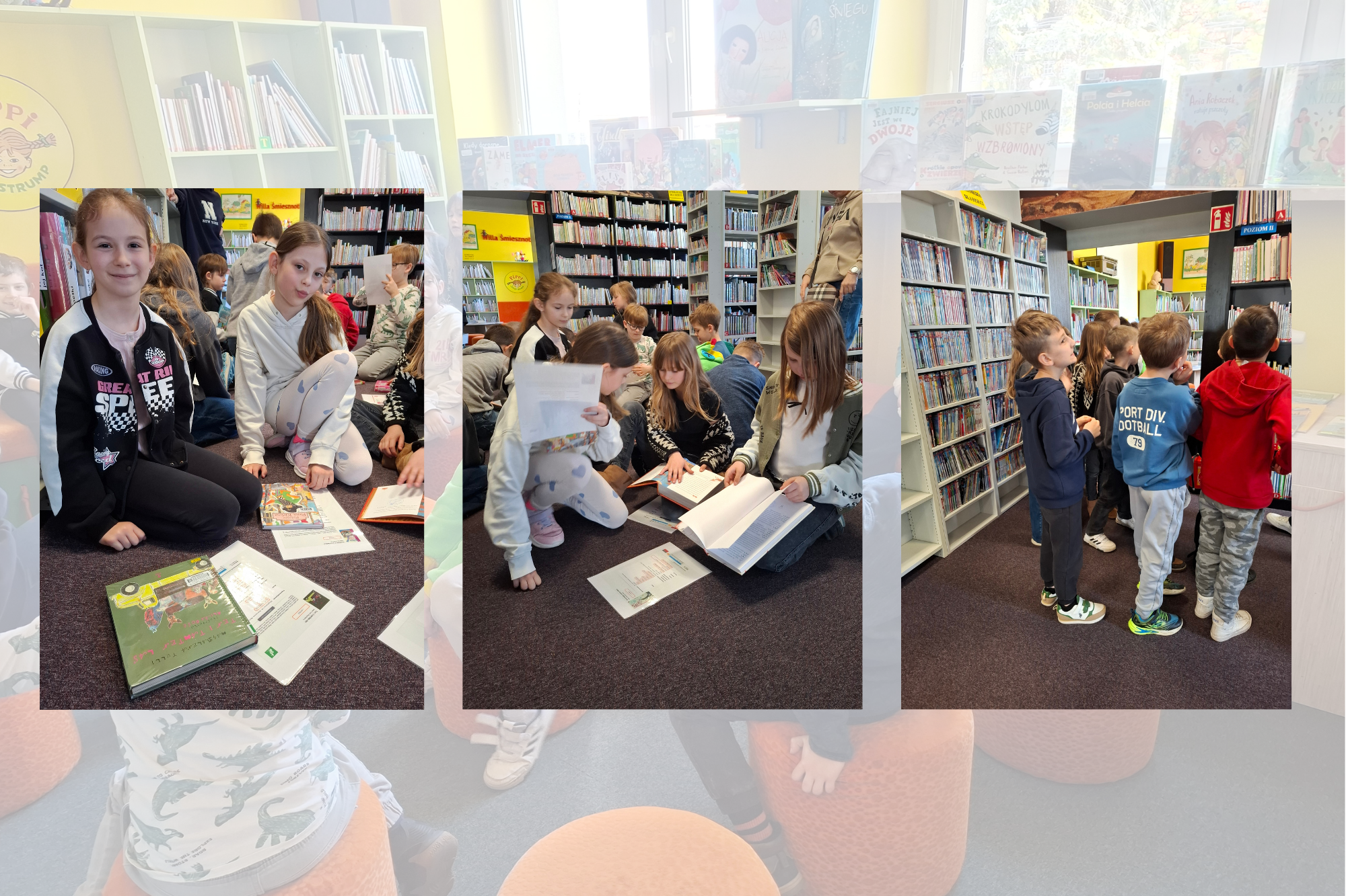 Wycieczka klasy 2c Biblioteki Publicznej w Łomiankach