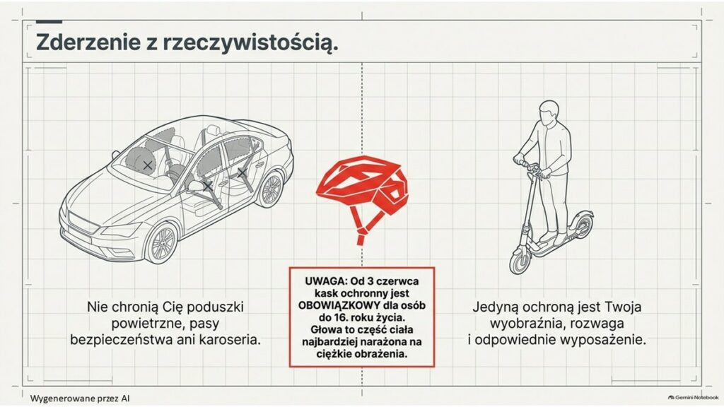 Hulajnoga elektryczna - to nie zabawka!