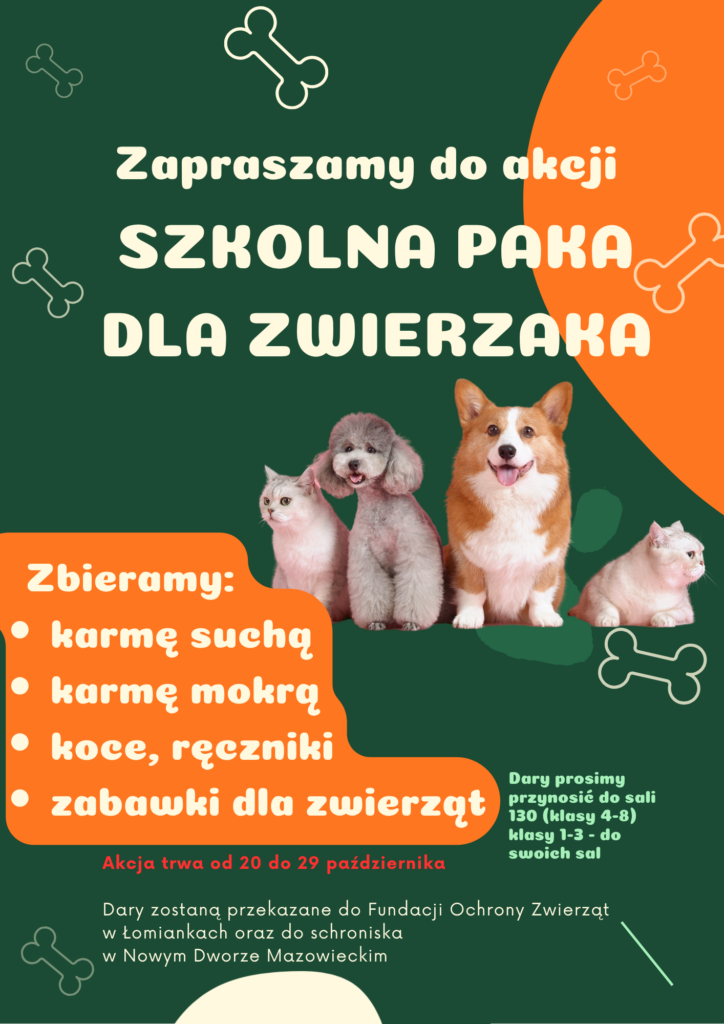 PAŹDZIERNIK – MIESIĄC DOBROCI DLA ZWIERZĄT! POMAGAMY!
